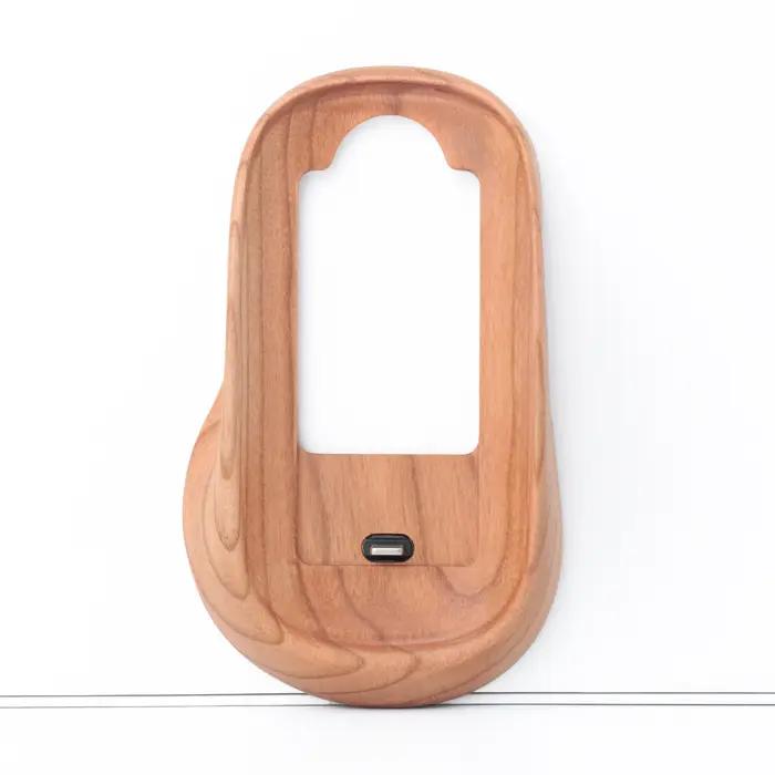 Souris magique de luxe antichoc, étanche, en bois de noyer, cerisier et érable, avec port Lightning 