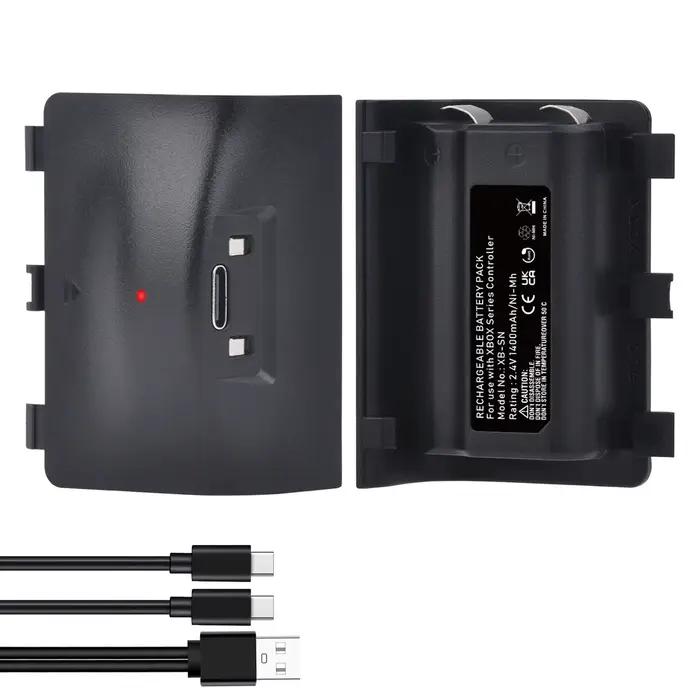 Batmax 2 batteries 1400mAh pour les nouvelles manettes sans fil Xbox Series X, Xbox Series S (non co