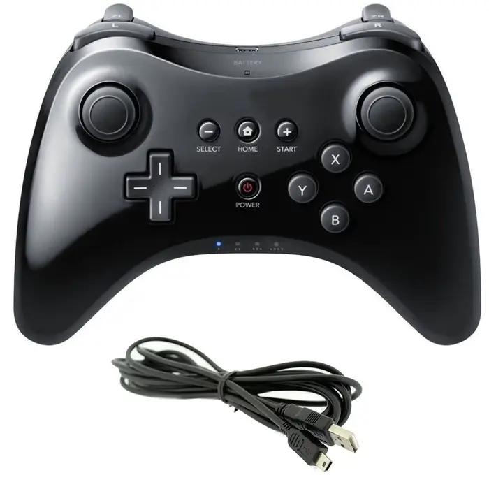 Manette de jeu sans fil Classic Pro pour Nintend wii U Pro, avec câble USB, contrôleur sans fil