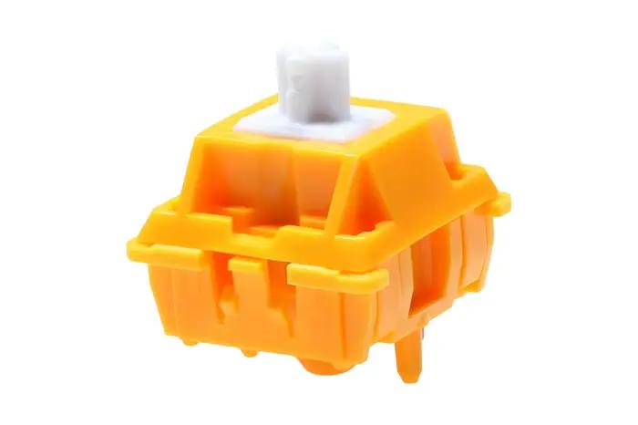 Cloglide-Joli jaune RGB SMD pour clavier mécanique, tige MX, 5 broches, ressort long, pré-lubrifié, 