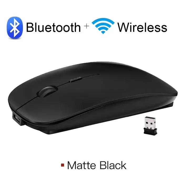Souris Bluetooth Rechargeable souris sans fil Bluetooth ordinateur silencieux Mause ergonomique Mini
