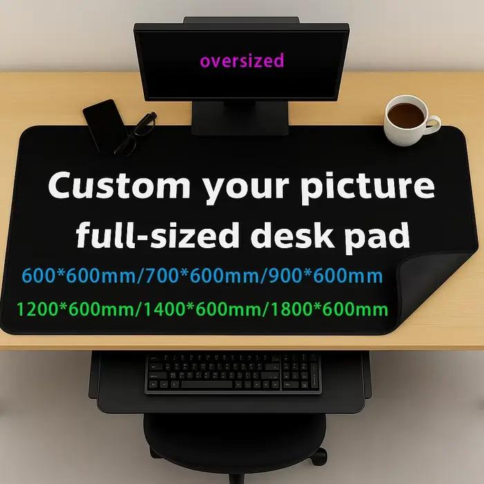 Tapis de bureau personnalisé tapis de souris pleine taille 600x600mm 1200x600mm 1400x600mm 1800x600m