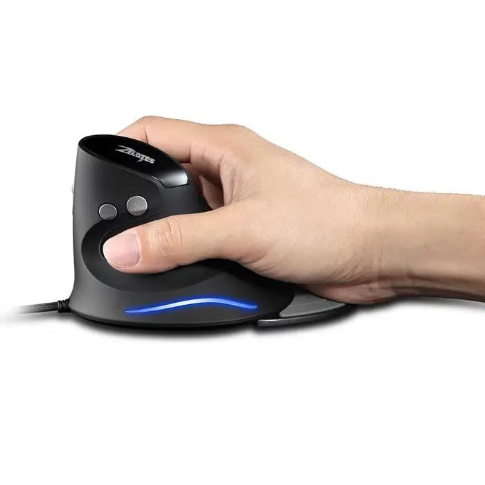 Zelotes T-30 souris optique verticale Programmable 6 touches 4 vitesses DPI réglable ordinateur bure