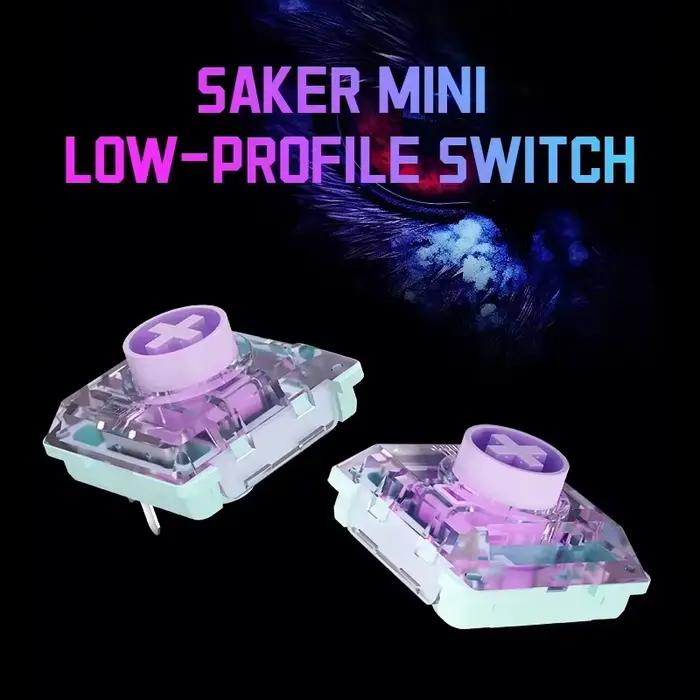 Kailh Saker Mini commutateur à profil bas 3 broches 37g Ultra-court voyage Total actionnement rapide