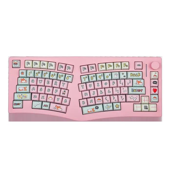 Feker Alice75 QMK/VIA Alice disposition joint en aluminium échange à chaud filaire/Bluetooth/2.4GHz 