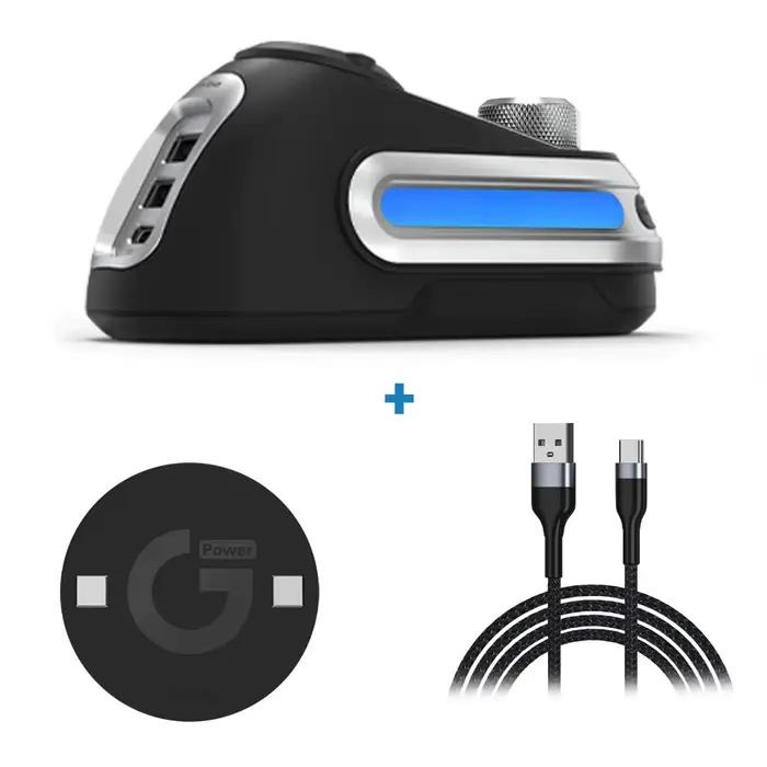 Fanxoo g-power souris station de chargement sans fil pour Logitech G502 G502X Plus GPW G903 avec bou