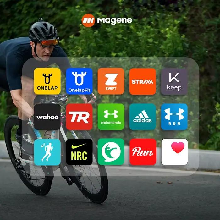 Magene moniteur de brassard de fréquence cardiaque double Mode Bluetooth ANT H803 capteur bras drago