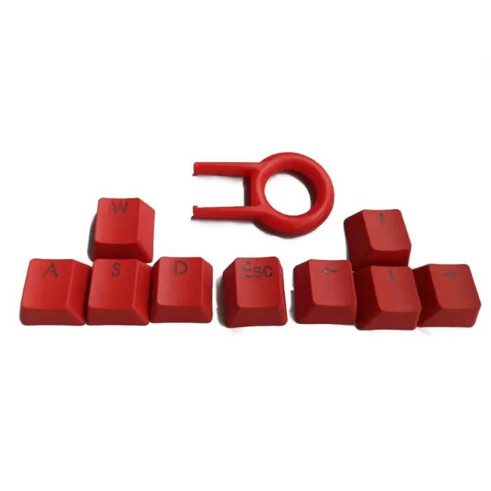 Capuchons de touches rétroéclairés, 9 touches, en PBT, WASD/ESC/Direction, avec extracteur de capuch