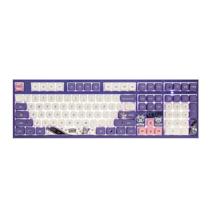 Clavier mécanique Akko x Kuromi 3108 2,4 GHz et filaire, clavier mignon de dessin animé, cadeau pour