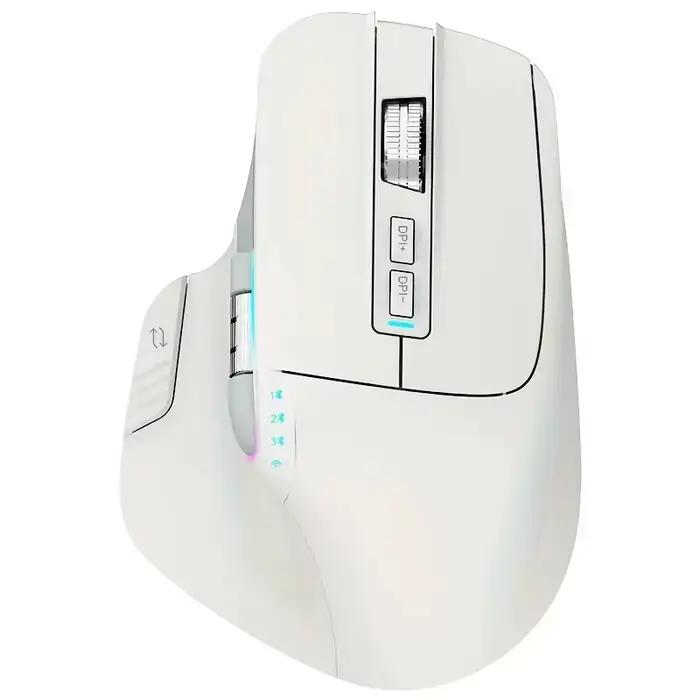 Souris sans fil, 2.4GHz, connexion filaire à trois modes de Type C, souris verticale artificielle, s