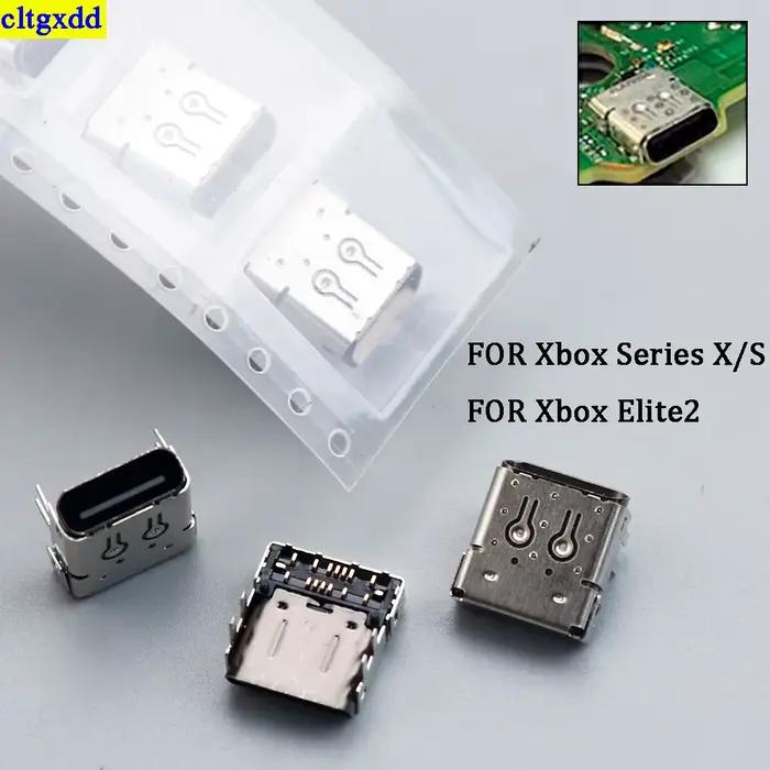 Cltgxdd 1-10 Pièces pour Xbox Series X S, Port de Charge Type-C pour Manette Xbox Elite 2, Connecteu