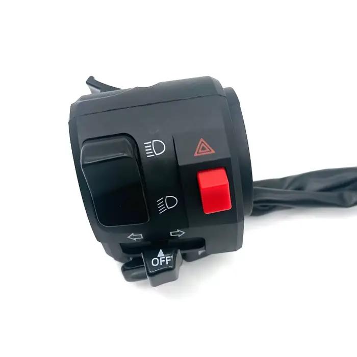 Interrupteurs de moto 22mm, bouton de klaxon, clignotant, feu antibrouillard électrique, démarrage d