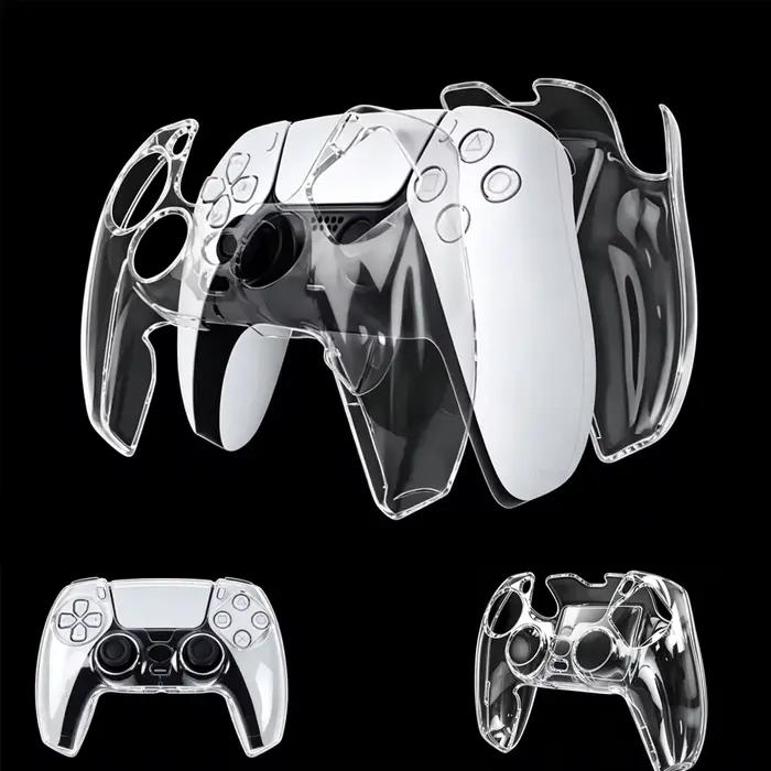 Étui transparent pour manette PS5, coque transparente, protection antichoc, coque de protection pour