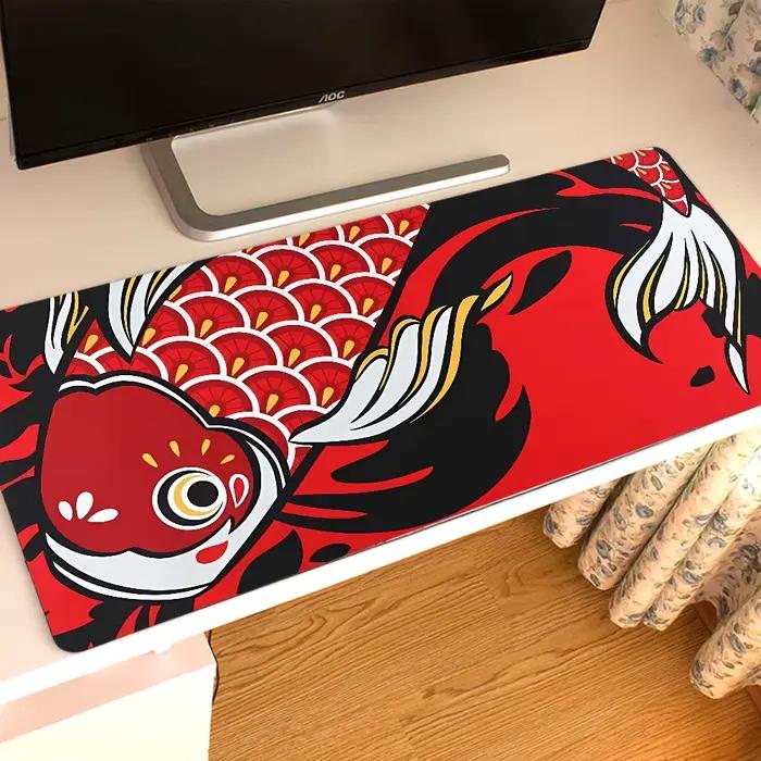 Tapis de souris japonais Yin Composer Fish Melon al, tapis de table d'ordinateur, tapis de bureau Su