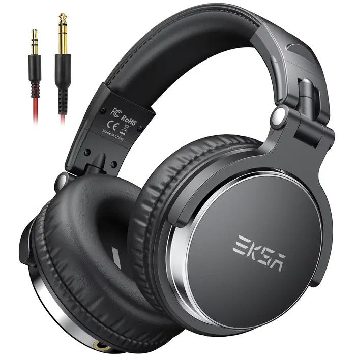 Casque DJ professionnel EKSA P100, audio haute résolution, haut-parleurs 50 mm, SharePort, circum-au