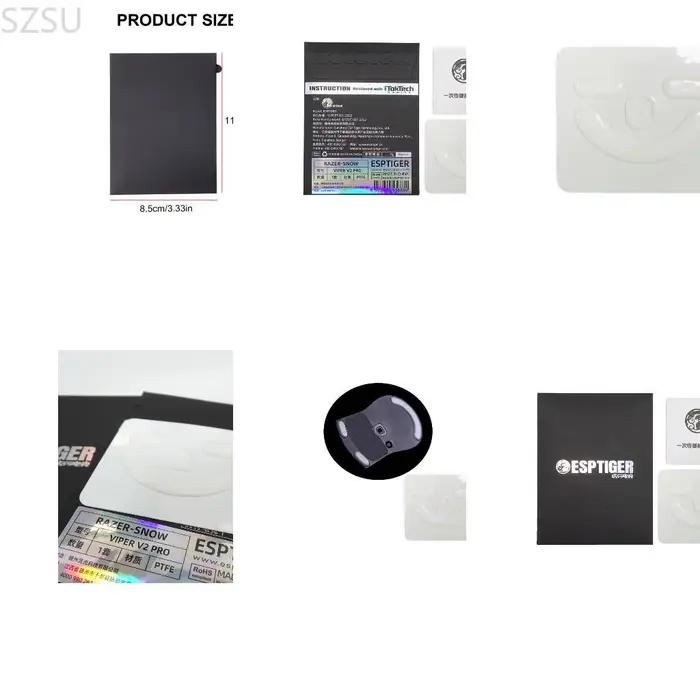 SZSU Mouse Feet Pad Installation Easy Installation Souris pour Snow V2 Mouse Améliore les jeux compé