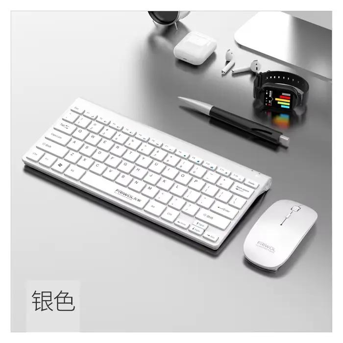 Ensemble clavier et souris sans fil 2.4G WT1100 pour ordinateur portable, ordinateur de bureau silen