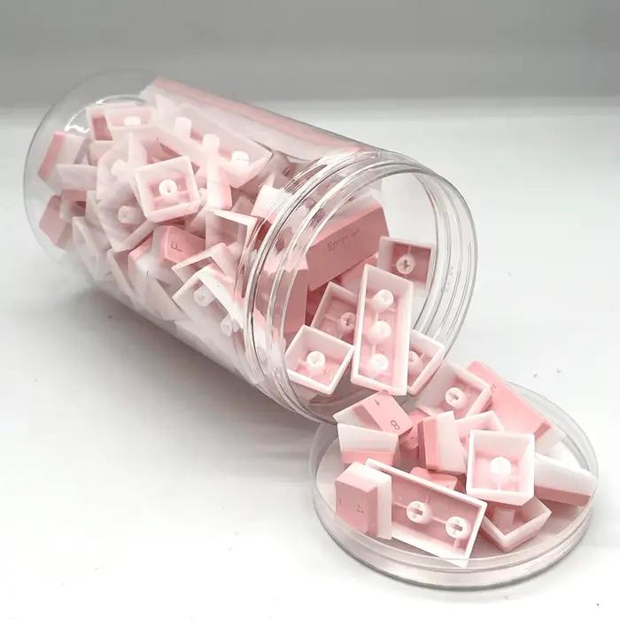 Clavier mécanique avec touches Pudding, côtés transparents et dessus transparent, profil OEM, matéri