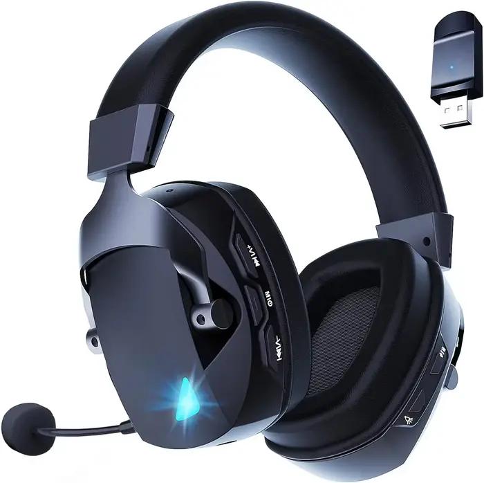 Acinaci-Casque de jeu sans fil avec micro, 2.4G, Bluetooth, téléphone sauna, USB, 3.5mm, filaire, 3 