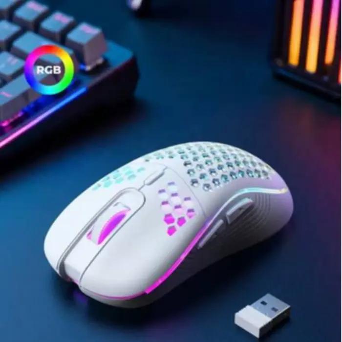 Souris de jeu sans fil nid d'abeille 2.4G USB