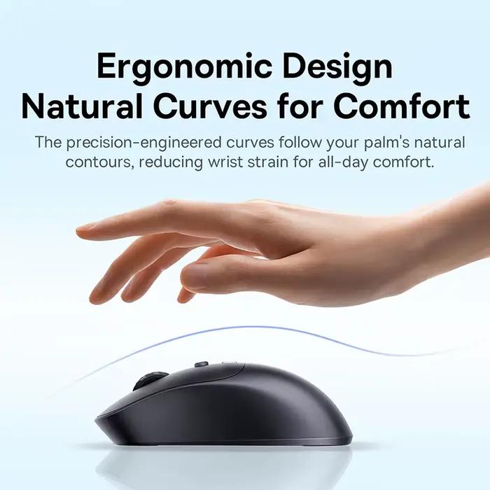 Souris sans fil ergonomique Baseus EM2 Bluetooth 5.3 2.4G type-c charge
