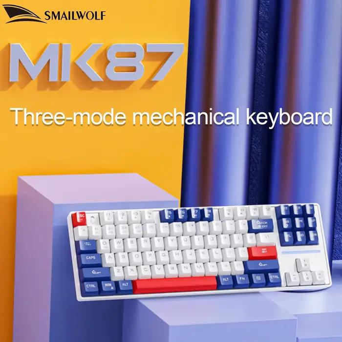 SMAILWOLF MK87 clavier mécanique sans fil Bluetooth jeu de sports électroniques