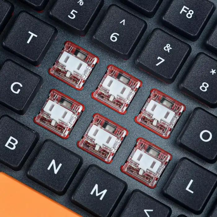 Interrupteur Kailh Low Profile Choc 1350 RGB pour clavier Crystal Red Pro Pale Blue Pink Robin Silver Brown White Yellow Orange