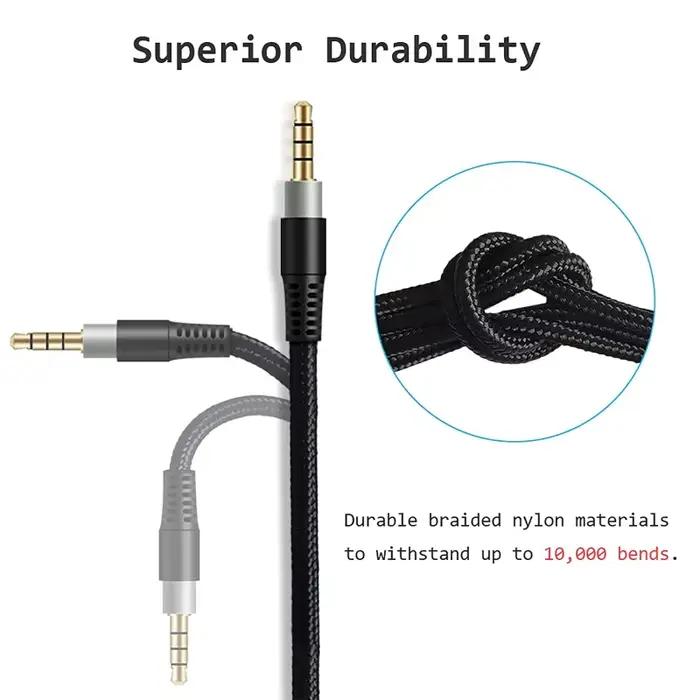 Nouveau câble remplacement pour casque d'écoute 3.5mm ligne cordon pour hyperx-cloud/Cloud pour casques jeu