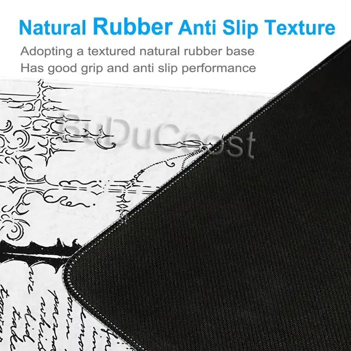 Tapis de souris noir avec symbole gothique