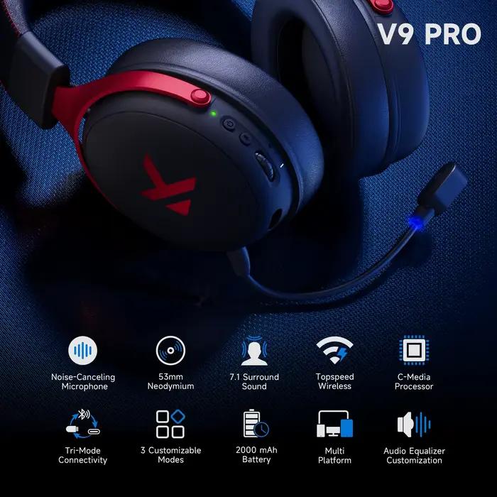 MCHOSE V9 Pro casque de jeu sans fil son Surround