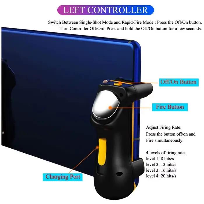 Manette de jeu de contrôleur de déclenchement PUBG pour tablette Ipad capacité L1R1 bouton de visée poignée de Joystick pour téléphone portable accessoires de jeu FPS