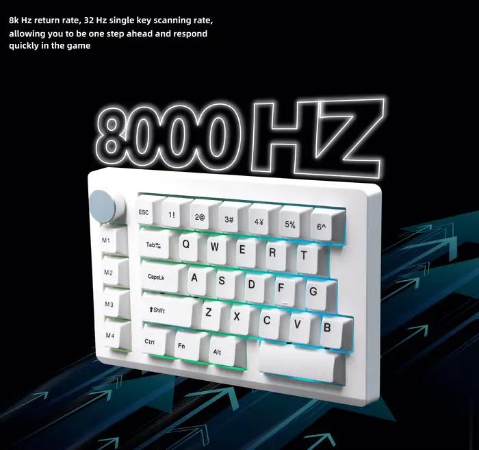 Interrupteur magnétique Gamer clavier filaire 33 touches claviers mécaniques déclencheur rapide échange à chaud Rgb Fps