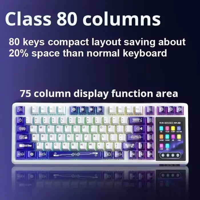 AULA L99 clavier mécanique à écran Intelligent Bluetooth sans fil Tri-mode
