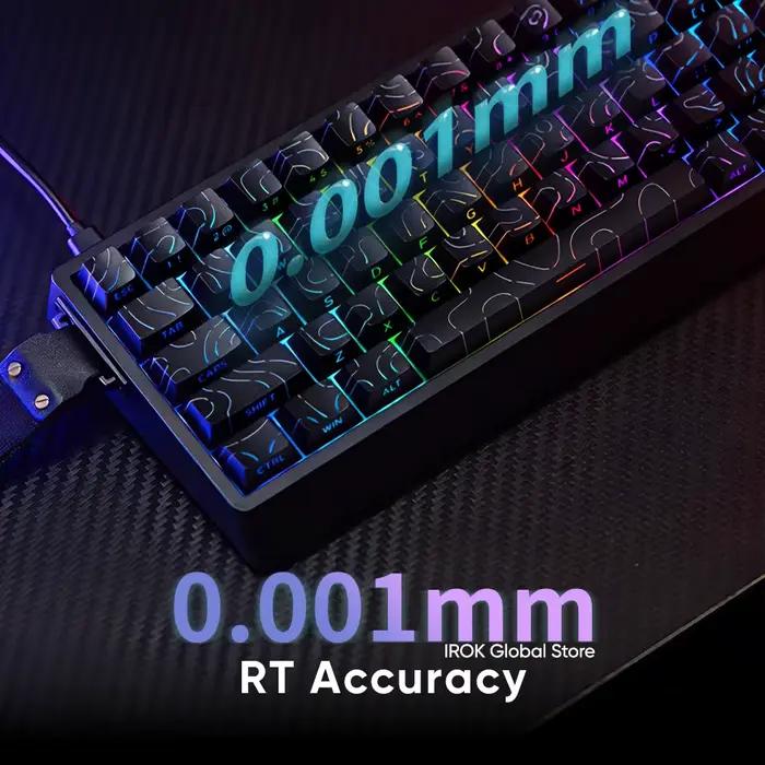 Clavier mécanique magnétique filaire pour jeux IROK ND68 Pro ND68