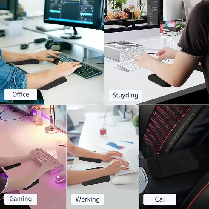Besegad souris clavier repose-poignet ergonomique mousse à mémoire de forme tapis