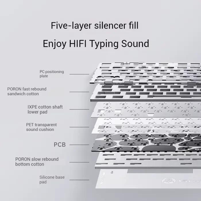 Clavier mécanique GravaStar K1 75 X Souris sans fil personnalisée