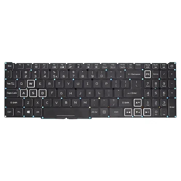 BE AZERTY PT-BR ITA RGB clavier rétro-éclairé pour Acer Nitro 5 AN517-54 AN517-41 AN515-45 Predator Helios 300 PH315-54 LG05P_N16B3L