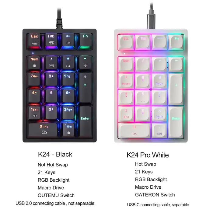 Clavier numérique mécanique à échange à chaud