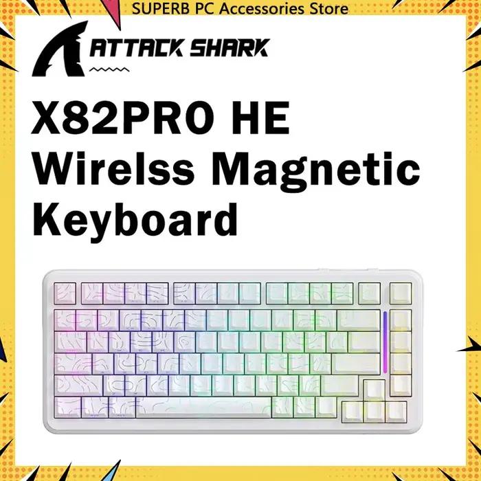 ATTACK SHARK X82 Pro HE 75% clavier de jeu sans fil magnétique
