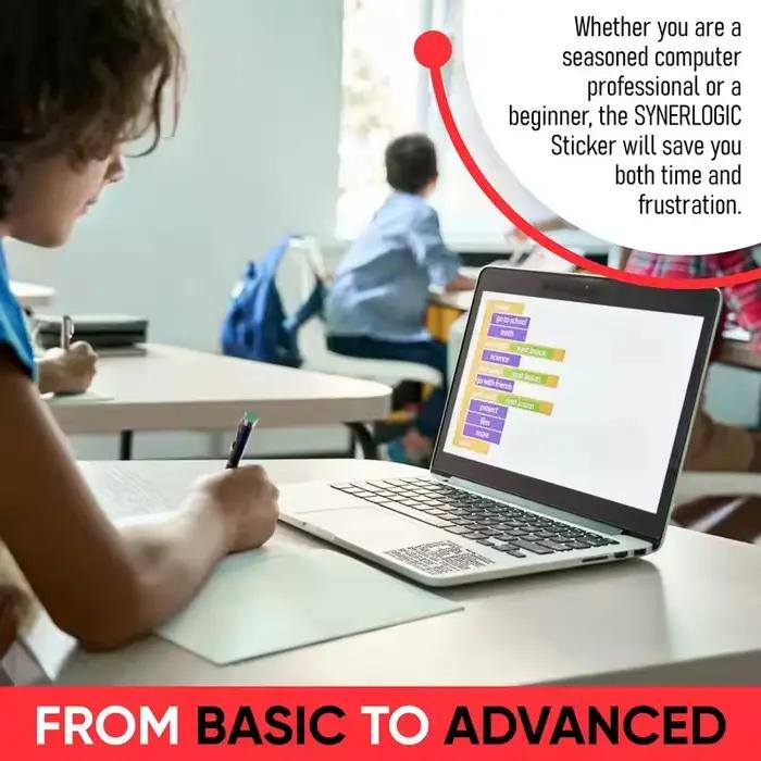 Autocollant de raccourci de clavier d'ordinateur portable 8*8cm pour MacBook Air/Pro adhésif Transparent Windows PC