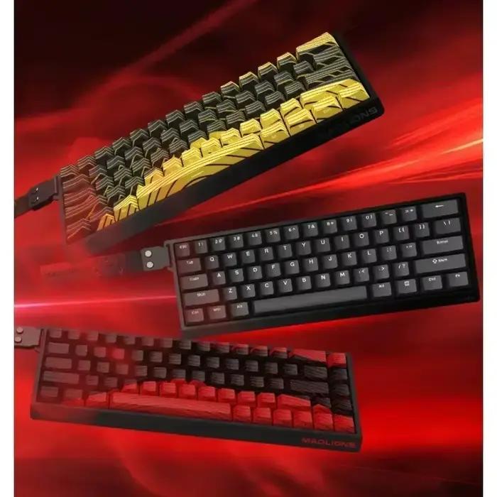 MADLIONS MAD 60/68HE clavier à interrupteur magnétique de jeu filaire 61/68 touches Web Drive 8K retour personnalisé RT trajet réglable échange à chaud