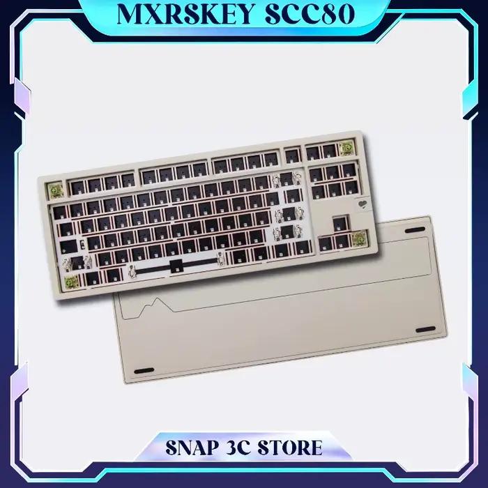 Kit de clavier mécanique MXRSKEY SCC80 entièrement en aluminium 80% TKL