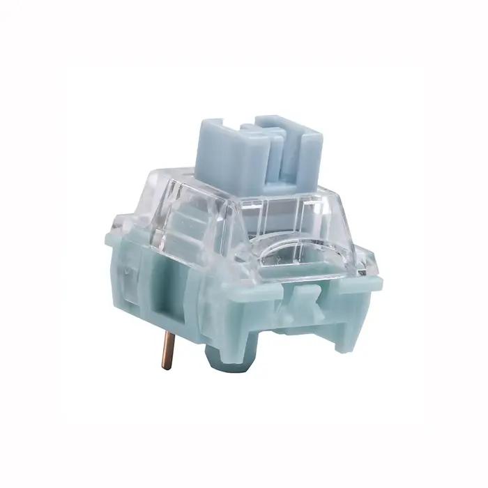 TTC silencieux bleuâtre blanc commutateur clavier mécanique commutateurs muets Tactile 3Pin 42 gf plaqué or ressort RGB Double Silence interrupteur