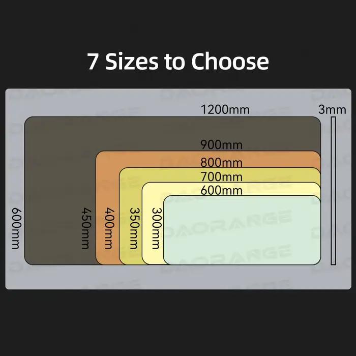 Tapis de souris en feutre de laine multi-tailles