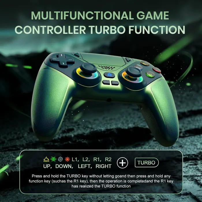 Manette de jeu avec lumières RGB pour Playstation 5
