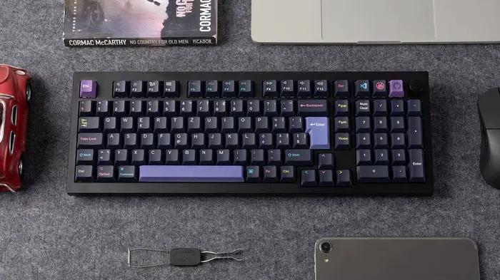 Keychron – Jeu complet de touches PBT Dye-Sub Cherry Profile pour clavier mécanique personnalisé