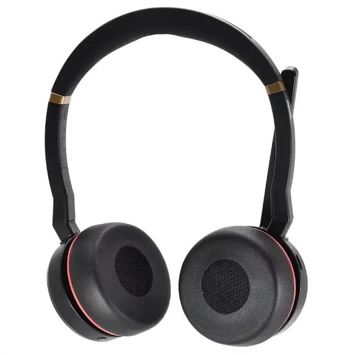Pour Jabra évolve 75 75 + évolve75 casque antibruit 1 paire de coussinets d'oreille en cuir protéiné de remplacement housse de coussin oreillettes