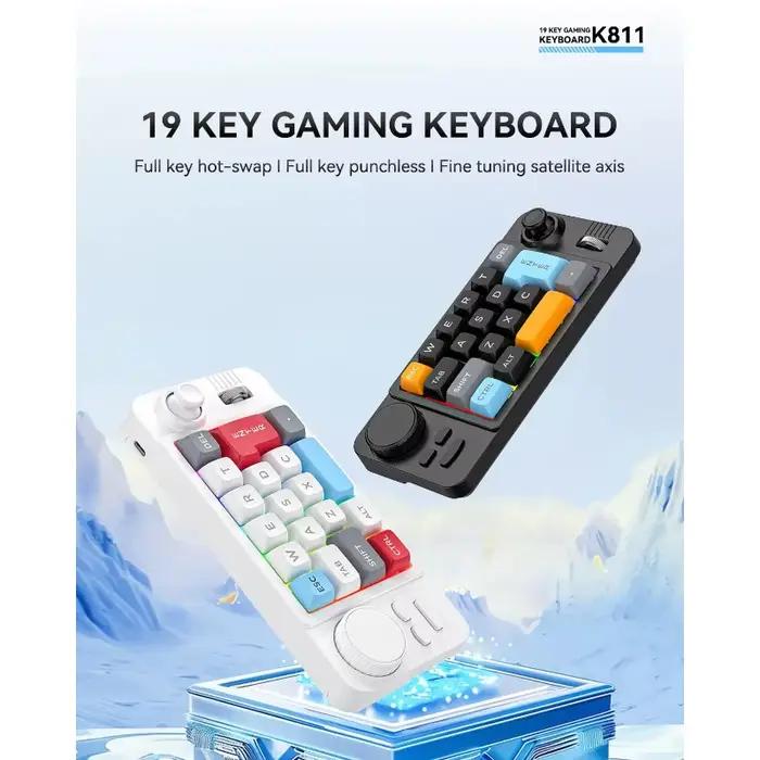 Clavier mécanique filaire programmable avec molette de réglage du volume