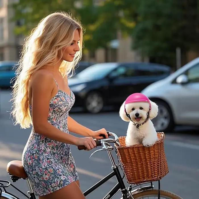 Casque de moto pour chien de petite et moyenne taille, avec trous d'oreille, chapeau de sécurité pour chien avec ceinture réglable, marche en plein air