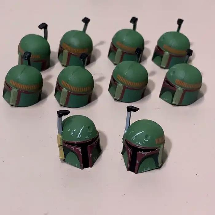 Lot de 5/10 casques adaptés aux figurines d'action Star Wars The Vintage Collection Boba Fett Tatooine Deluxe de 3.75
